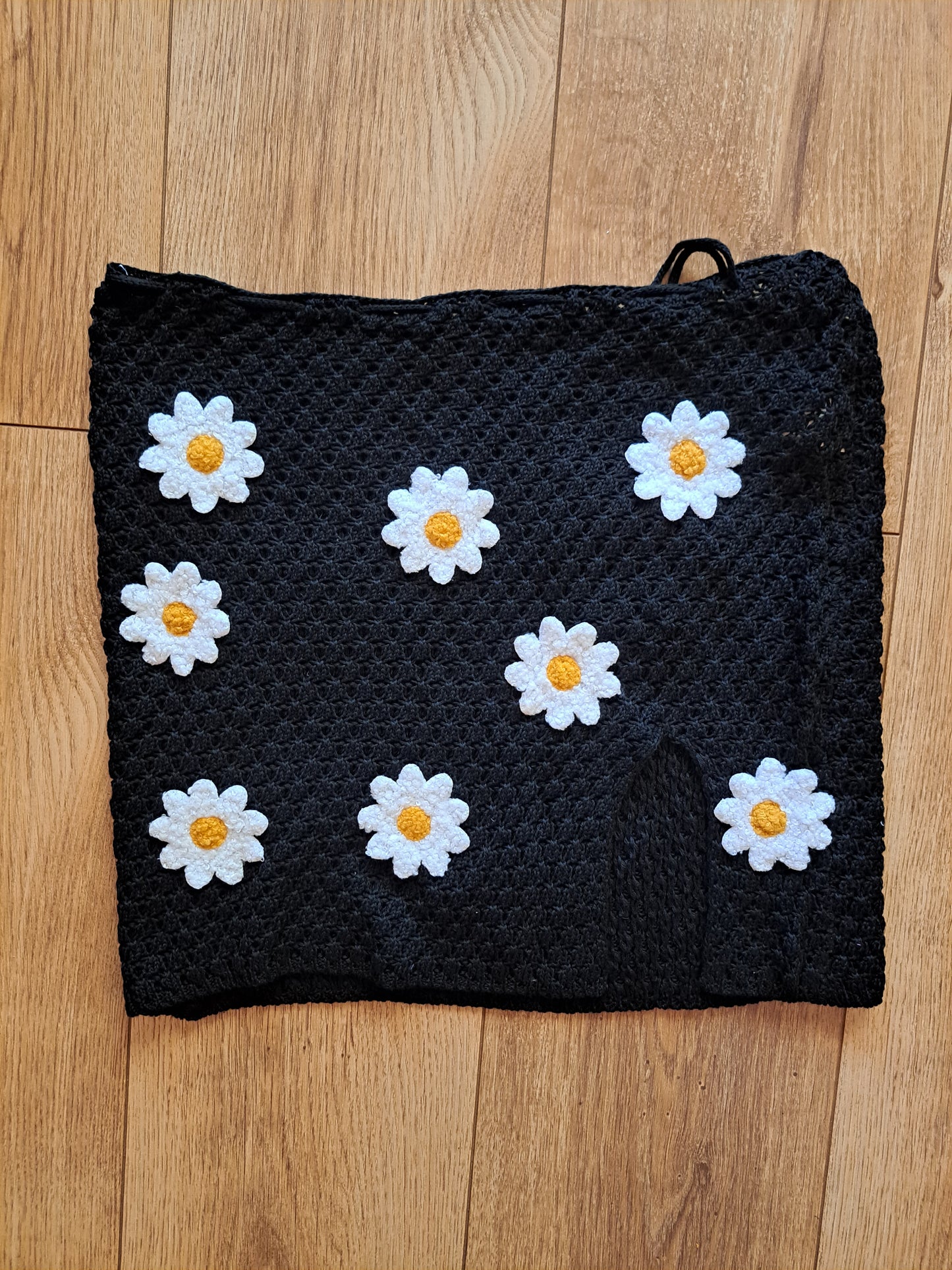 Colourful Crochet Crop Top & Skirt Co Ord Set