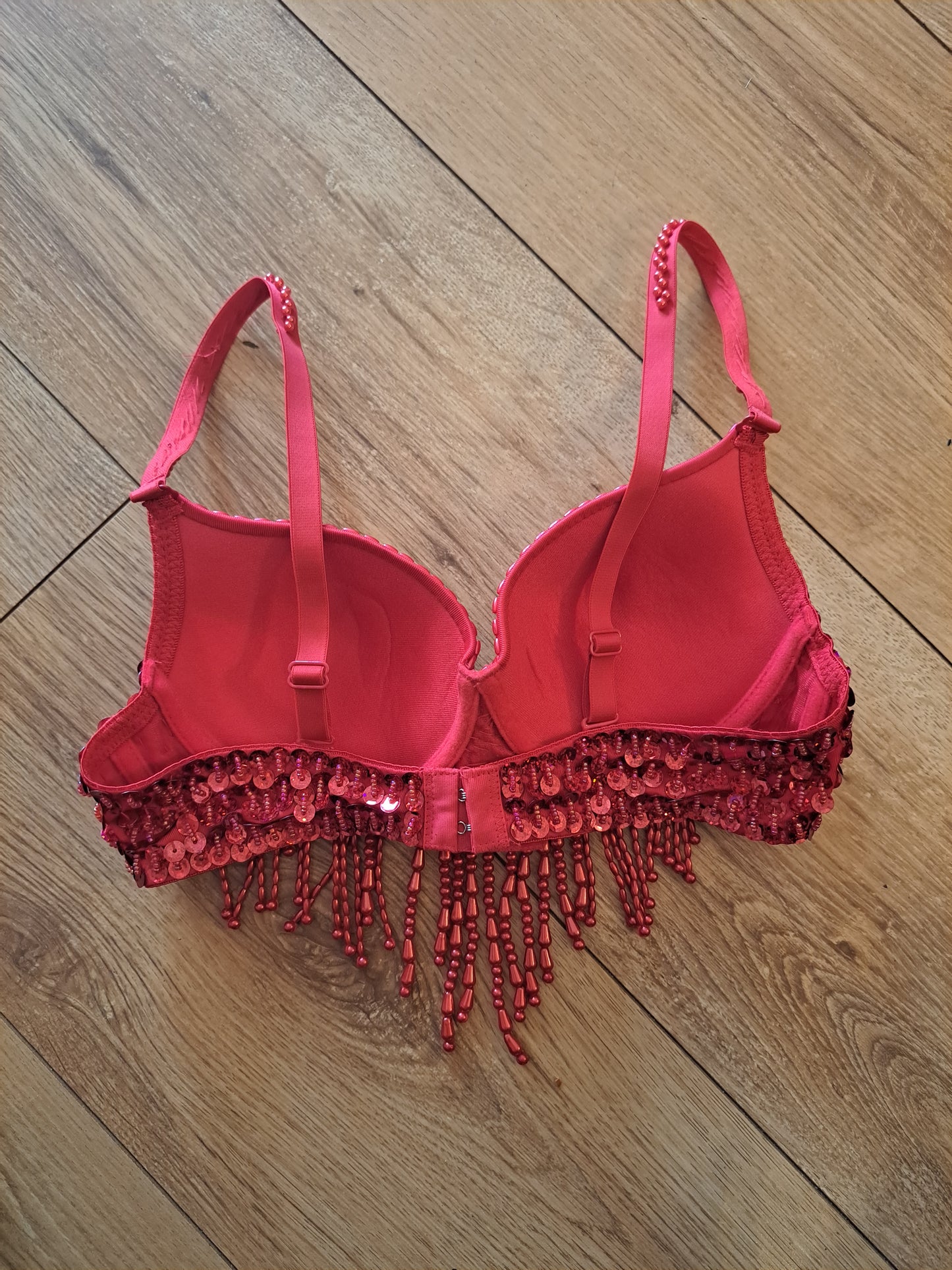 Beaded Waterfall Bra Top