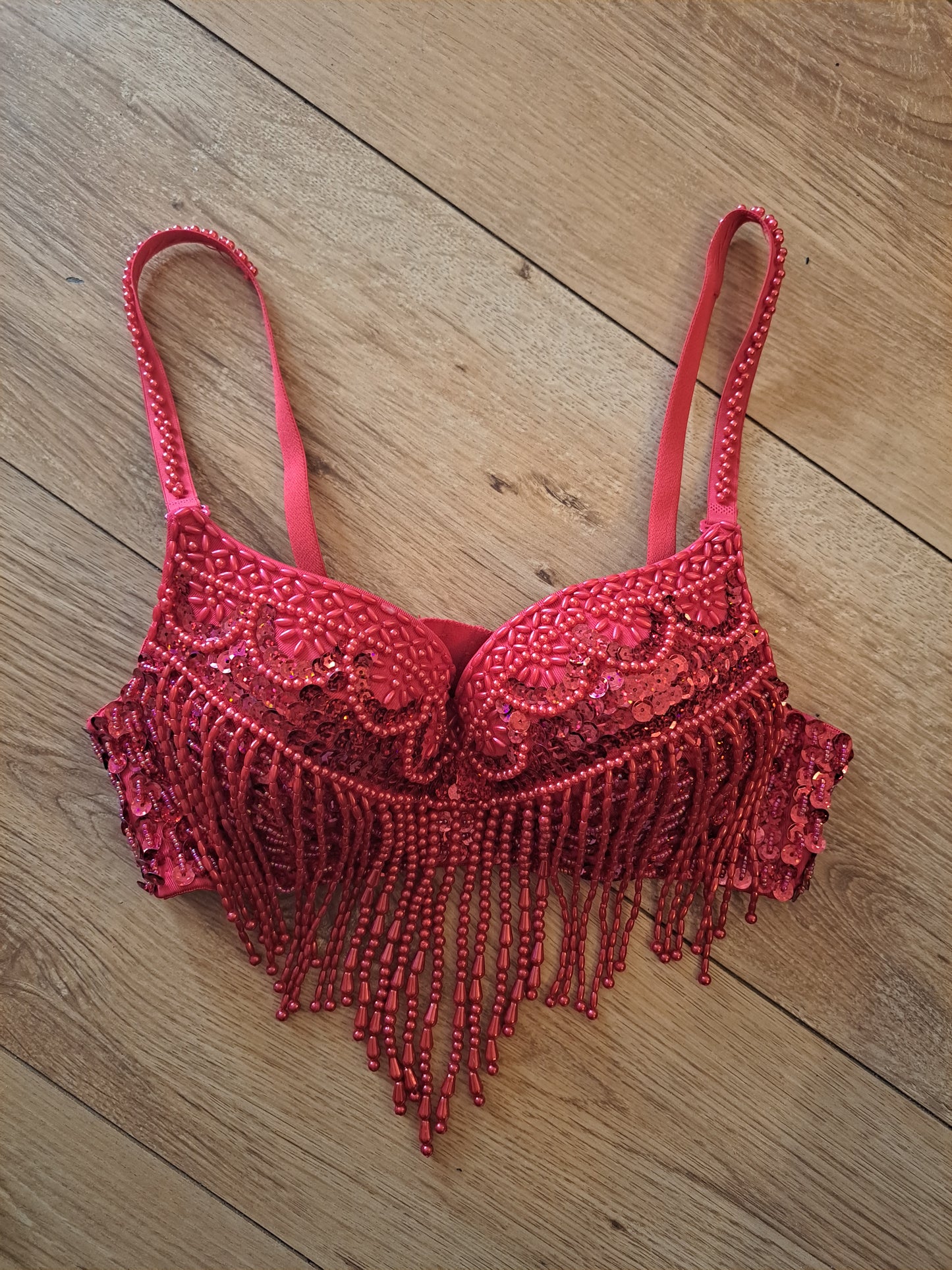 Beaded Waterfall Bra Top