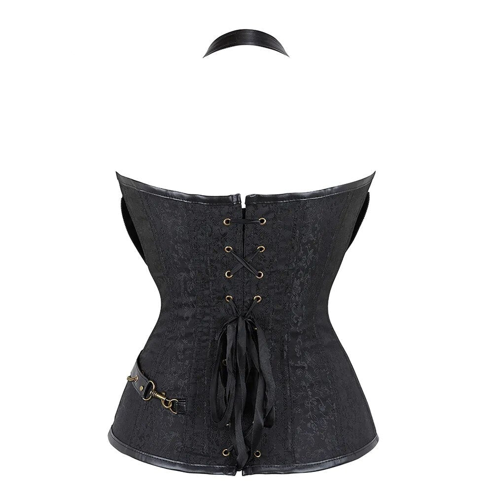 Chain Detail Steampunk Corset