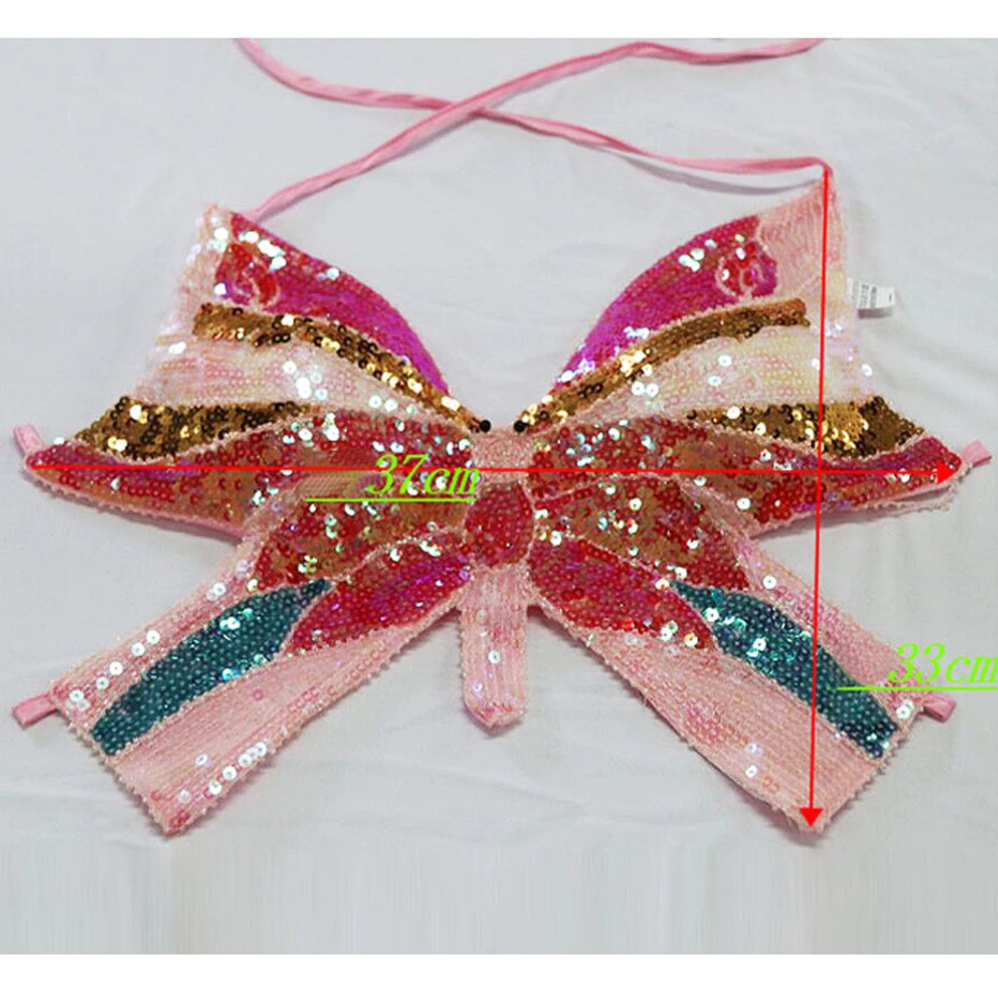 Butterfly Sequin Crop Top