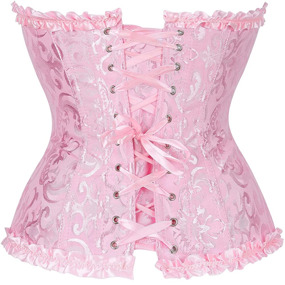 Brocade Print Sateen Corset