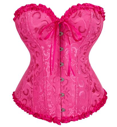 Brocade Print Sateen Corset