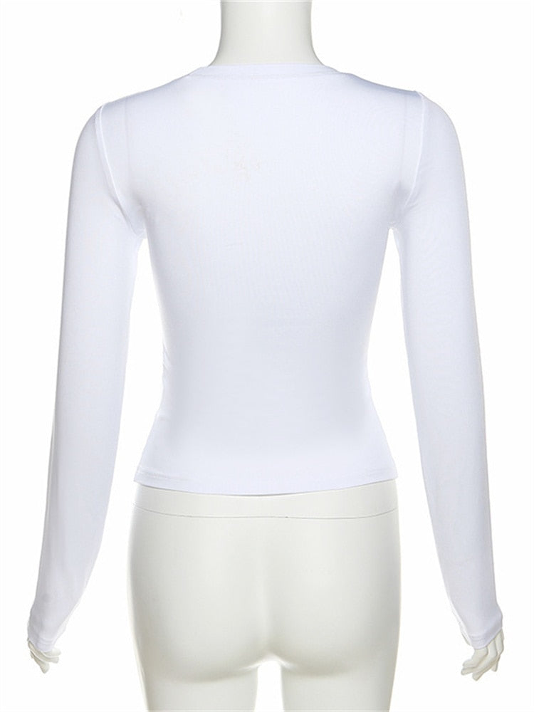 3D Bikini Body Print Long Sleeve Top