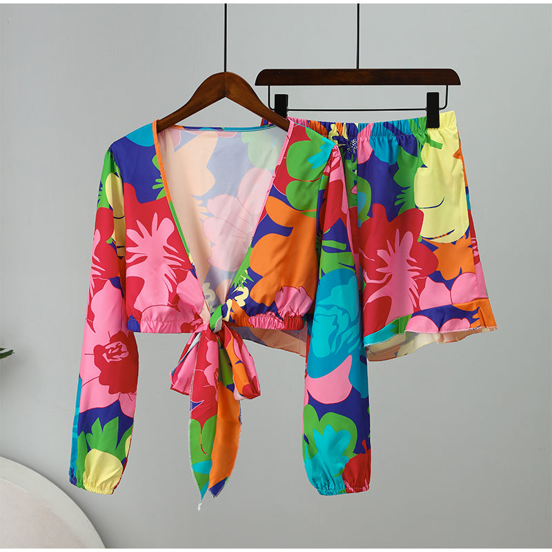 Holiday Blouse & Shorts Co Ord Set