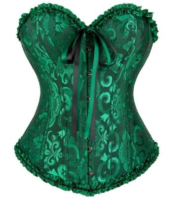 Brocade Print Sateen Corset