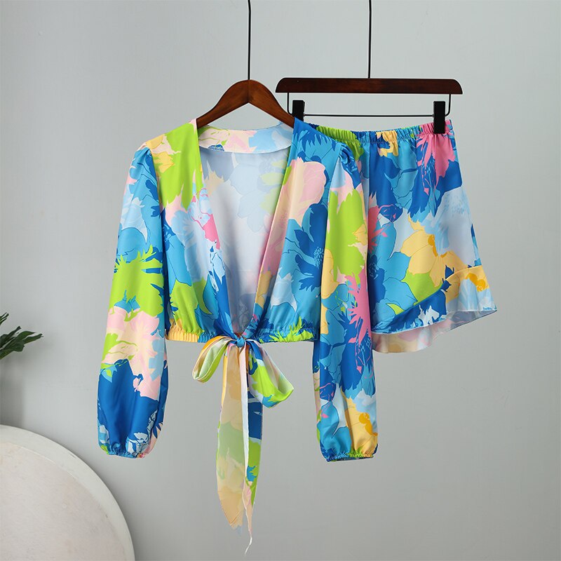 Holiday Blouse & Shorts Co Ord Set