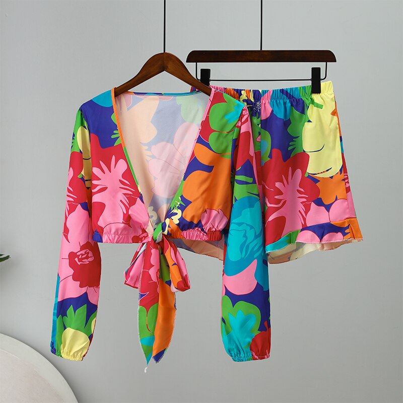 Holiday Blouse & Shorts Co Ord Set