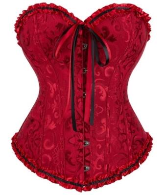 Brocade Print Sateen Corset