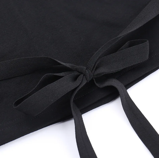 Black Sleeveless Cross Top With Strap Detail
