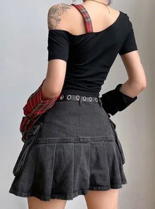 Tartan Star Top With Matching Sleeves
