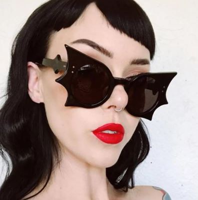 Bat Shaped Oversize Sunglasses