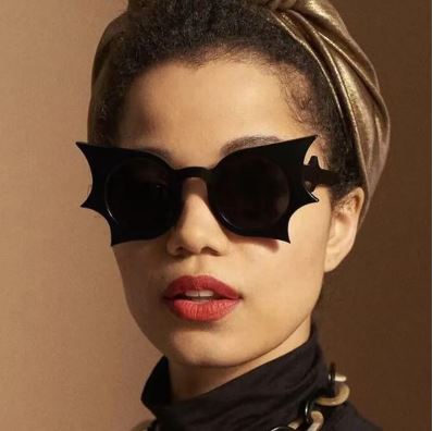Bat Shaped Oversize Sunglasses