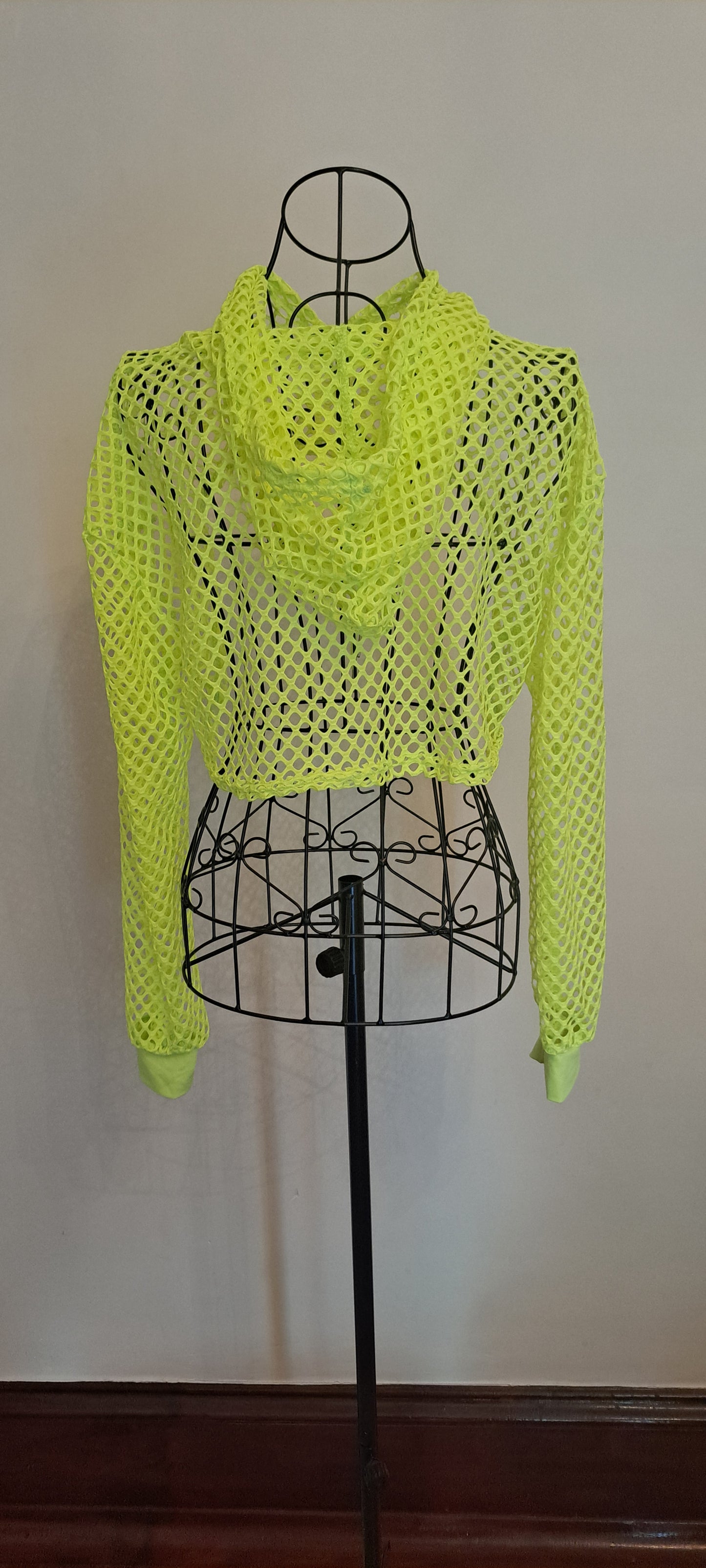 Neon Extreme Cropped Hoodie