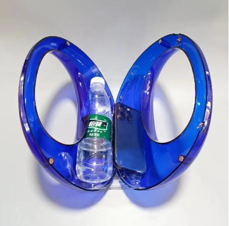 Transparent Hard Plastic Round Clutch Bag