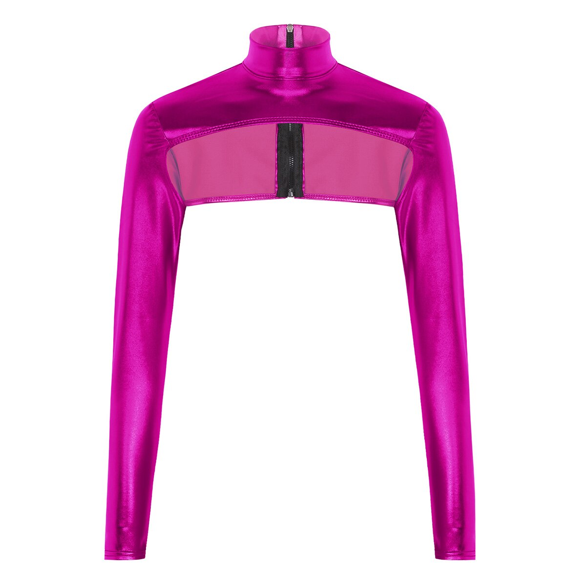 Shiny Metallic Crop Top