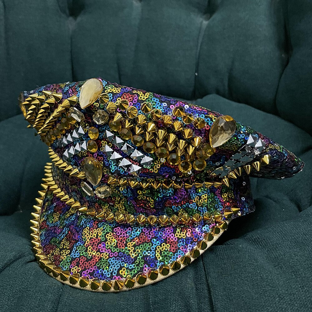Multicolour Sequins Festival Hat