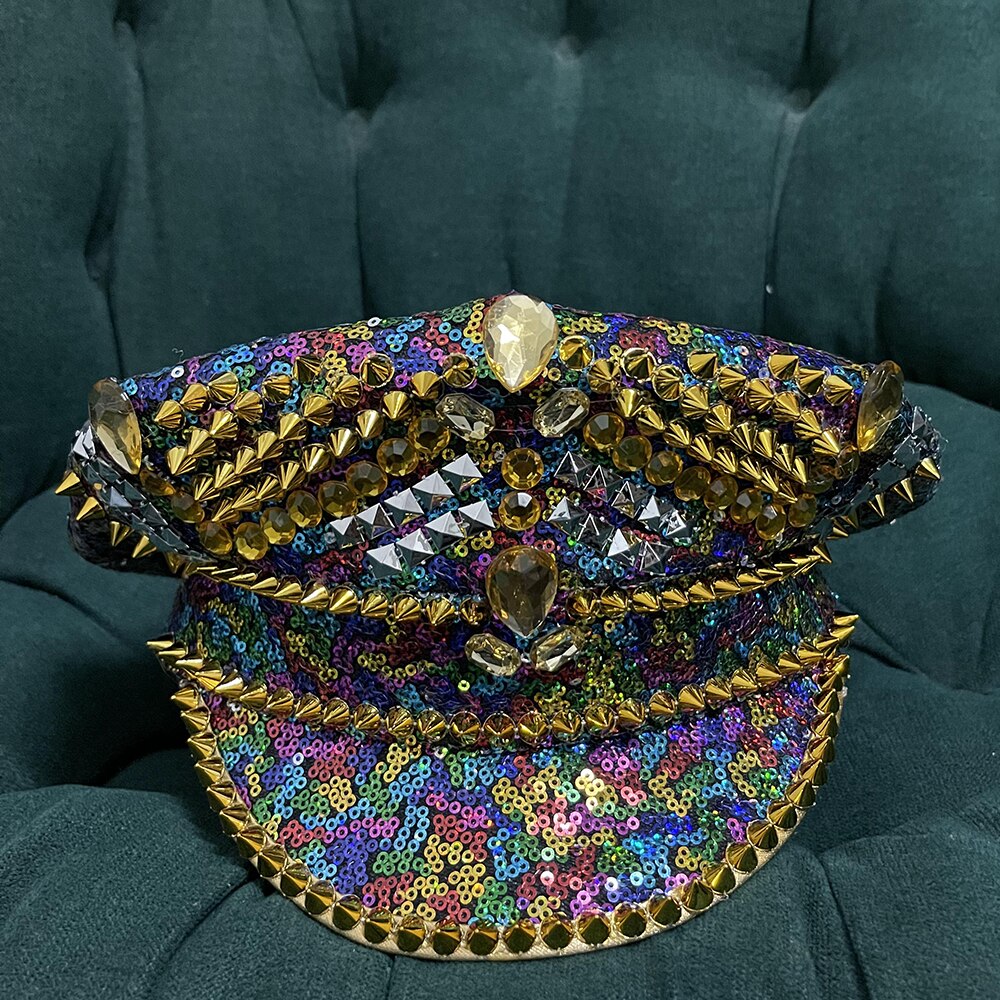 Multicolour Sequins Festival Hat