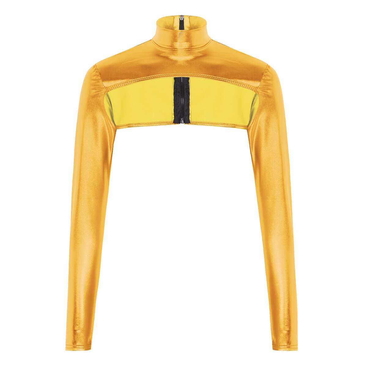 Shiny Metallic Crop Top