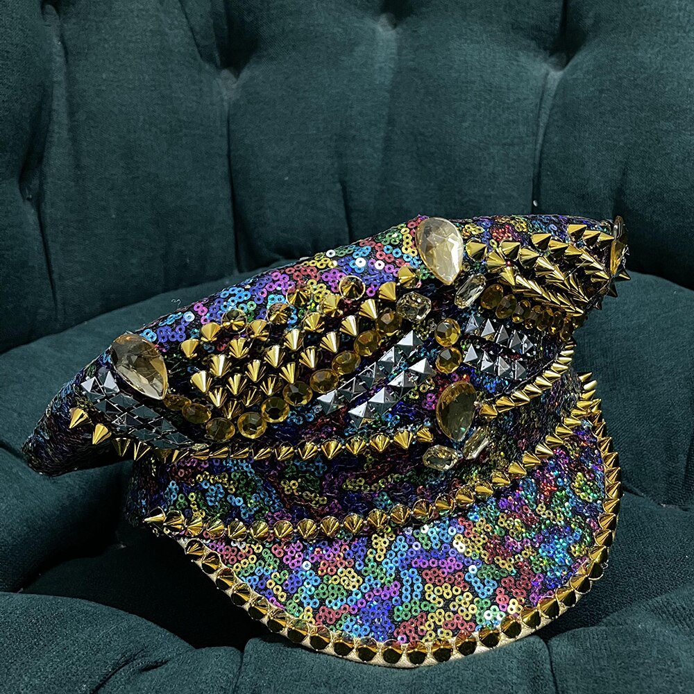 Multicolour Sequins Festival Hat