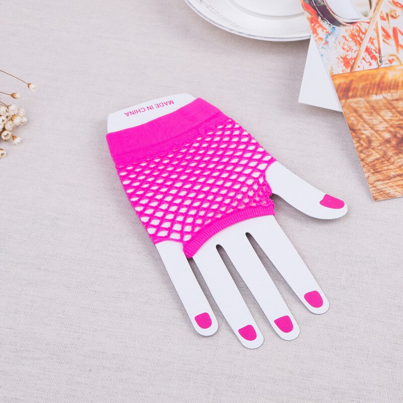 Short Fishnet Fingerless Gloves