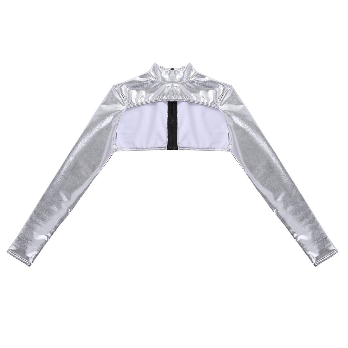 Shiny Metallic Crop Top