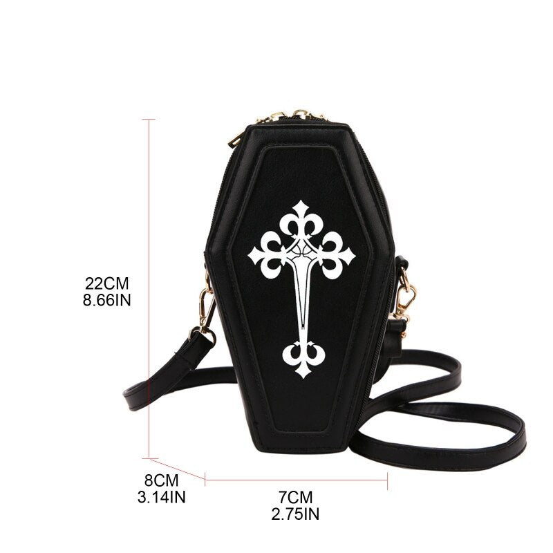 Coffin Shaped Cross Body Bag
