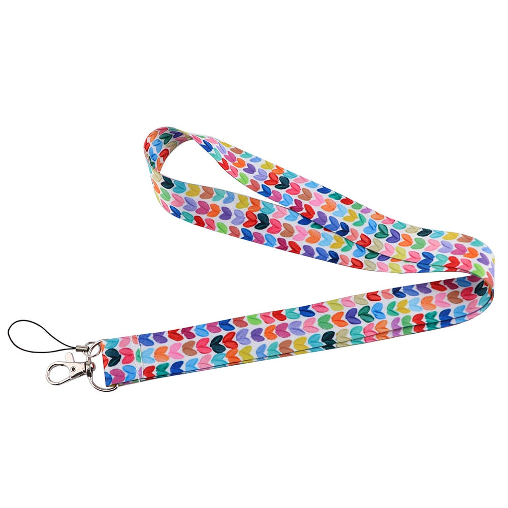 Heart Print Lanyard