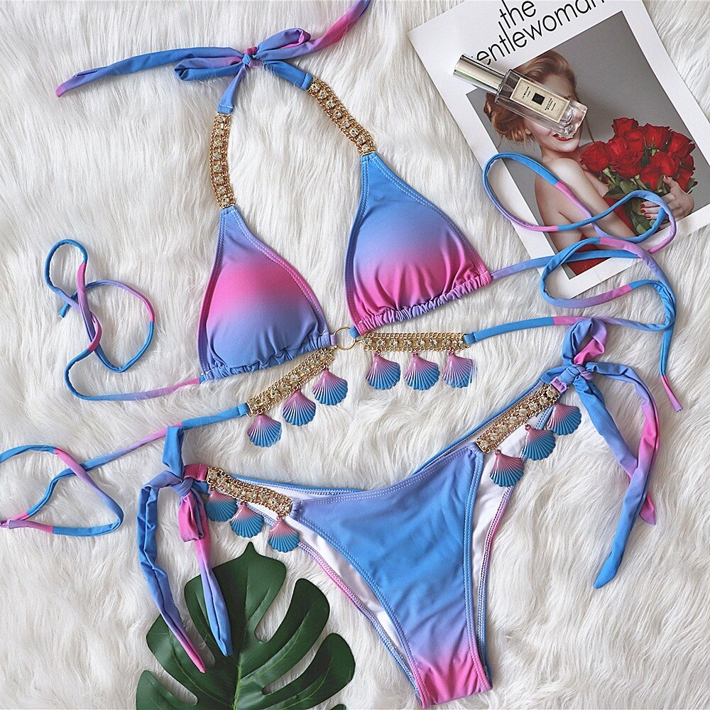 Gradient Shell Bikini