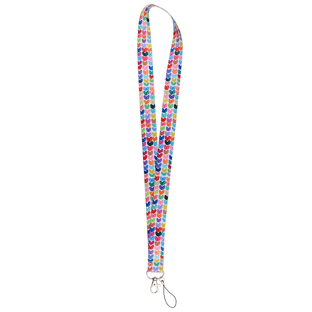 Heart Print Lanyard