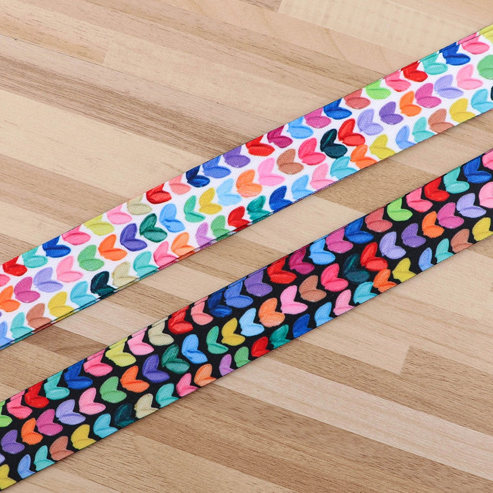 Heart Print Lanyard