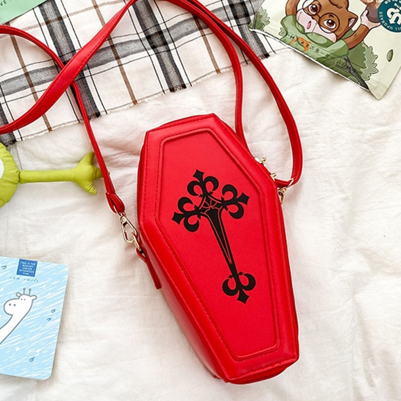 Coffin Shaped Cross Body Bag