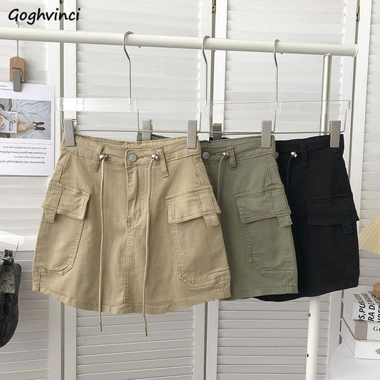 Cargo Skirt With Shorts Lining