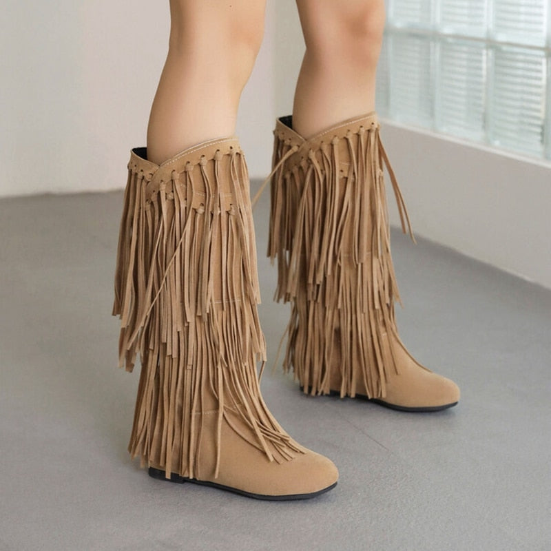 Fringe Tassel Boots
