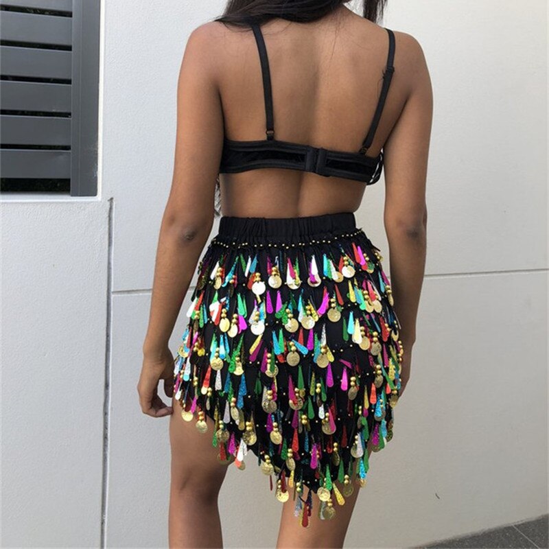Multicolour Sequin Skirt