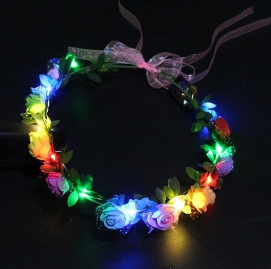 LED Flower Headband
