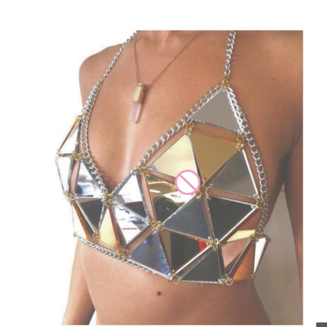 Mirror Triangle Bra Top
