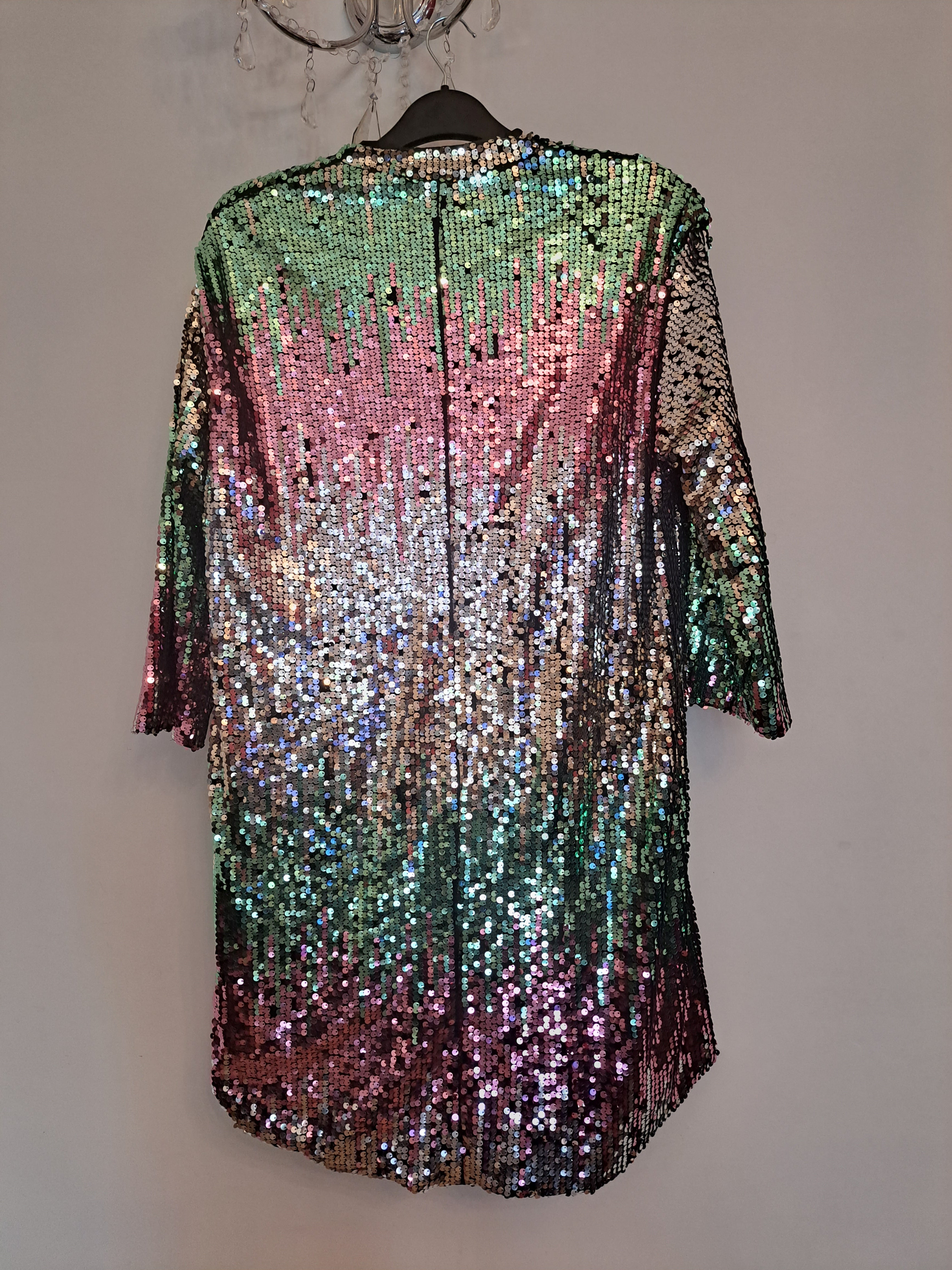 Multicolor sequin clearance cardigan