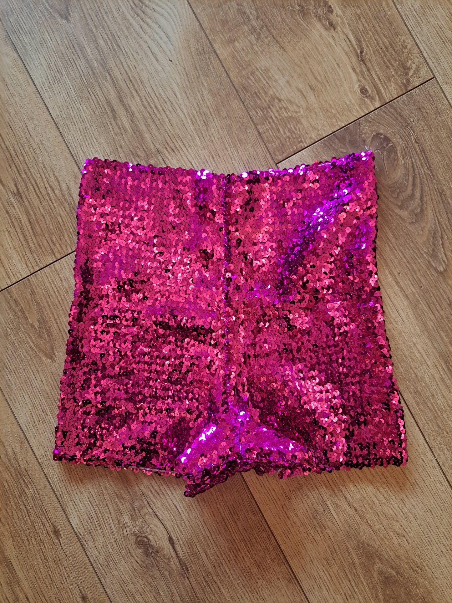 Stretchy Sequin High Waist Shorts