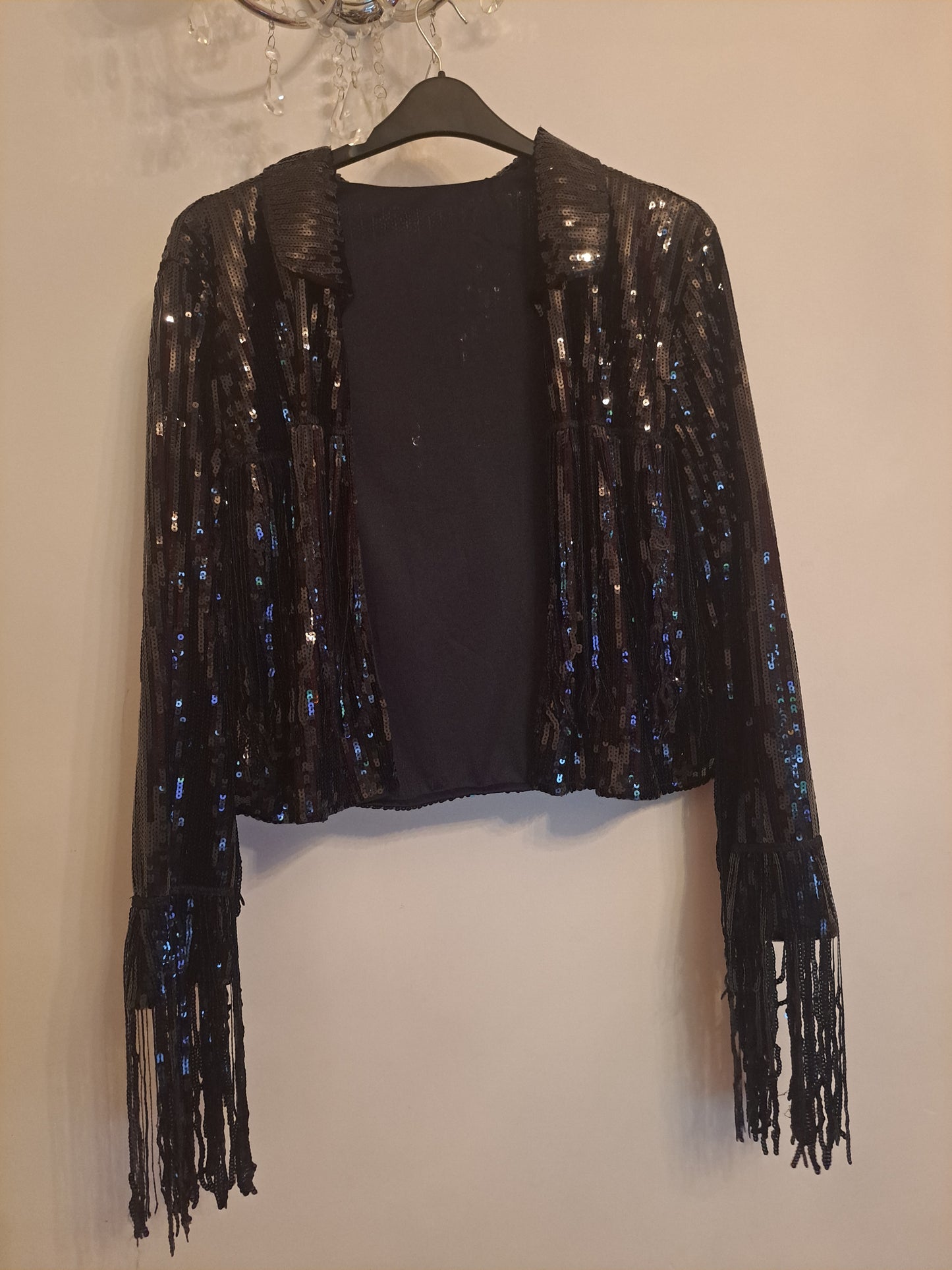 Sequin Fringed Jacket