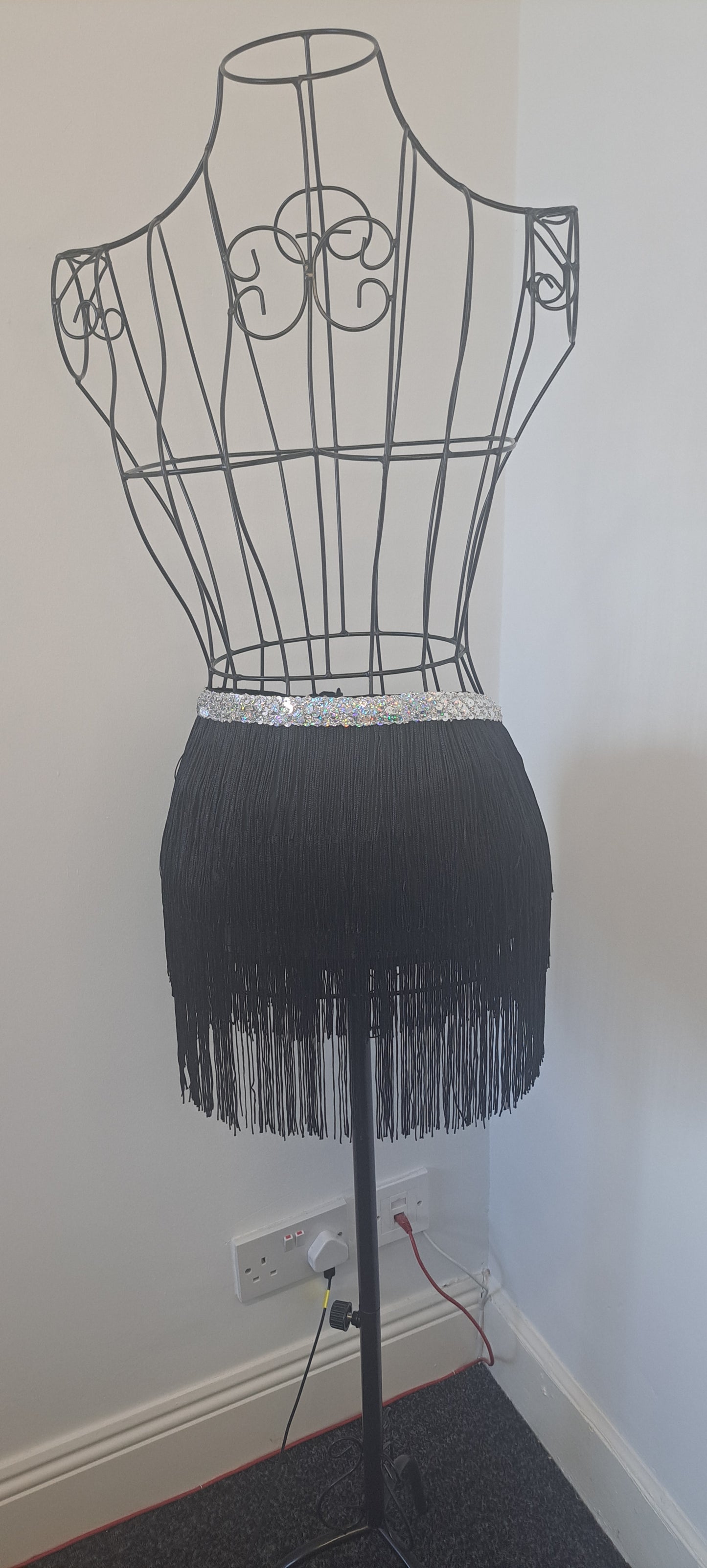 Fringed Skirt Sash Belt