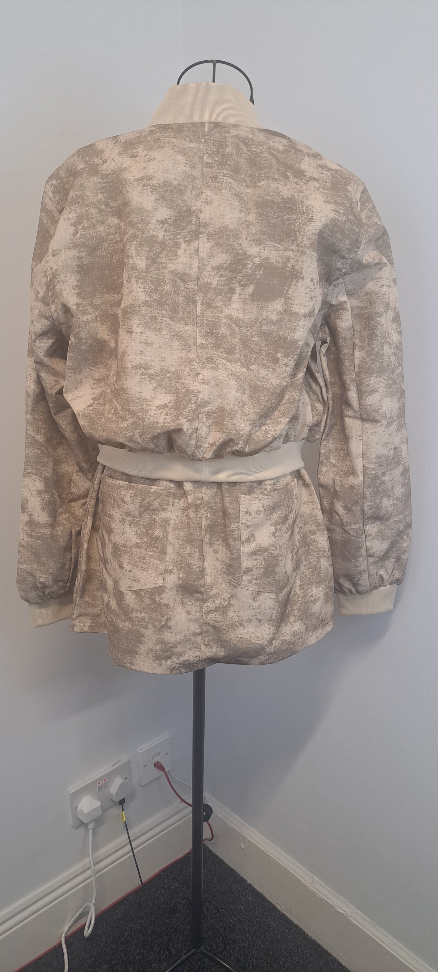 Camouflage Bomber Jacket & Utility Skirt 2 Piece Set