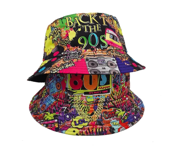 80's & 90's Theme Bucket Hats