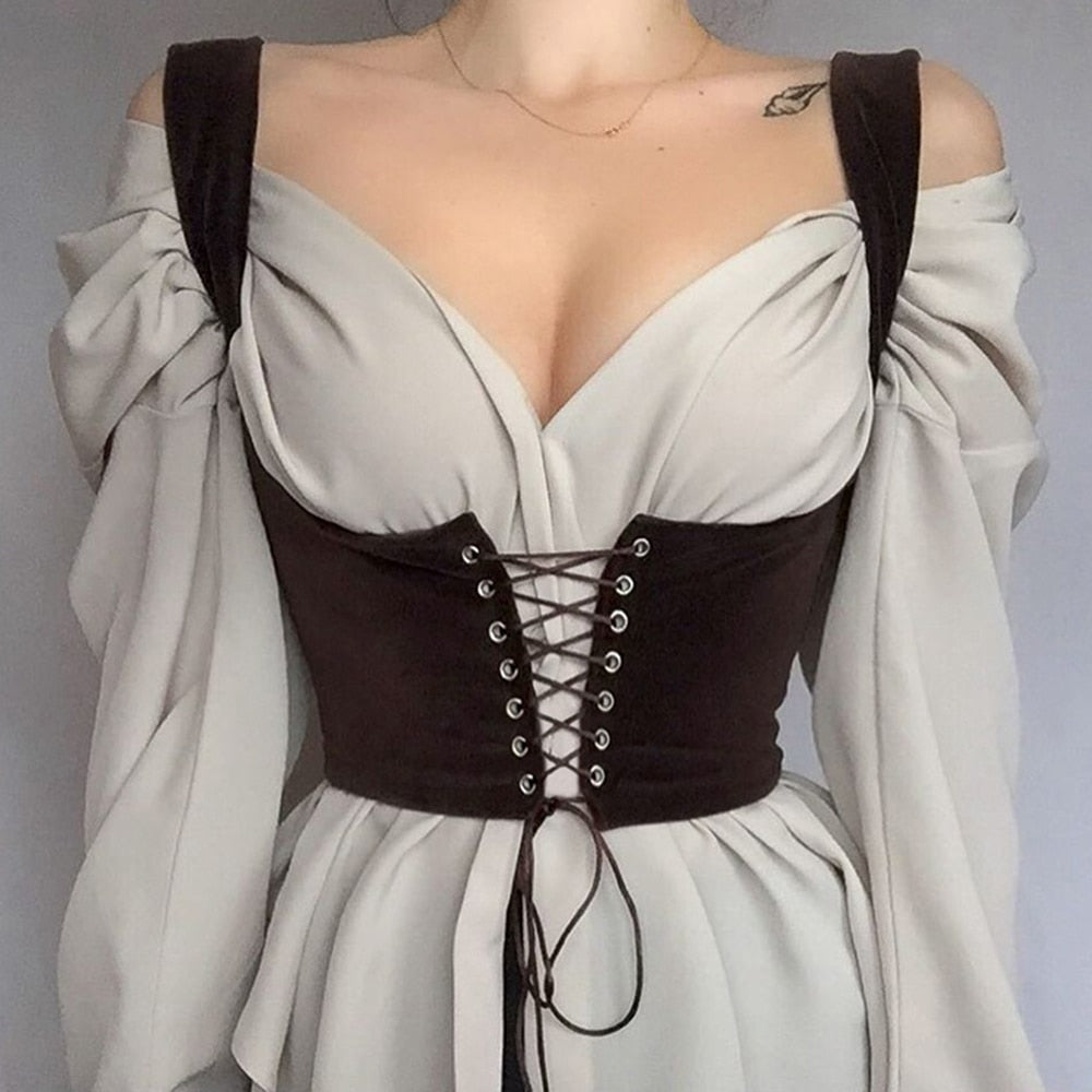 Lace Up Under Boob Corset