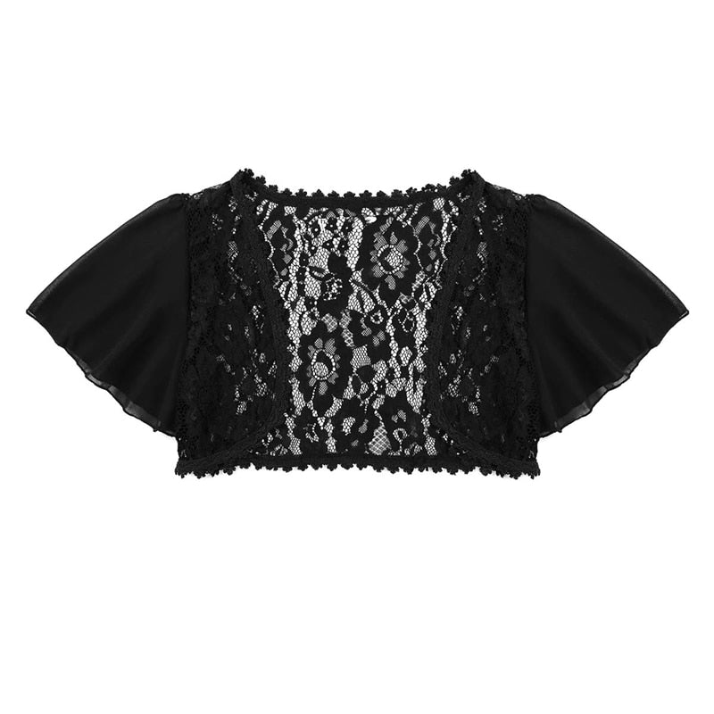 Black Lace Bolero Shrug