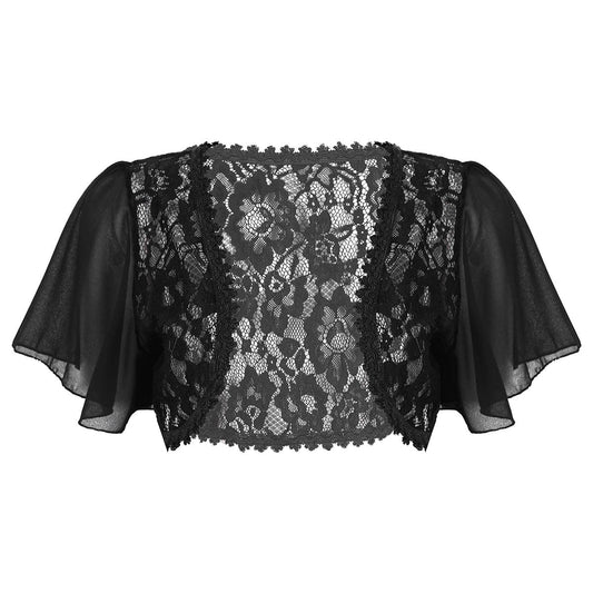 Black Lace Bolero Shrug