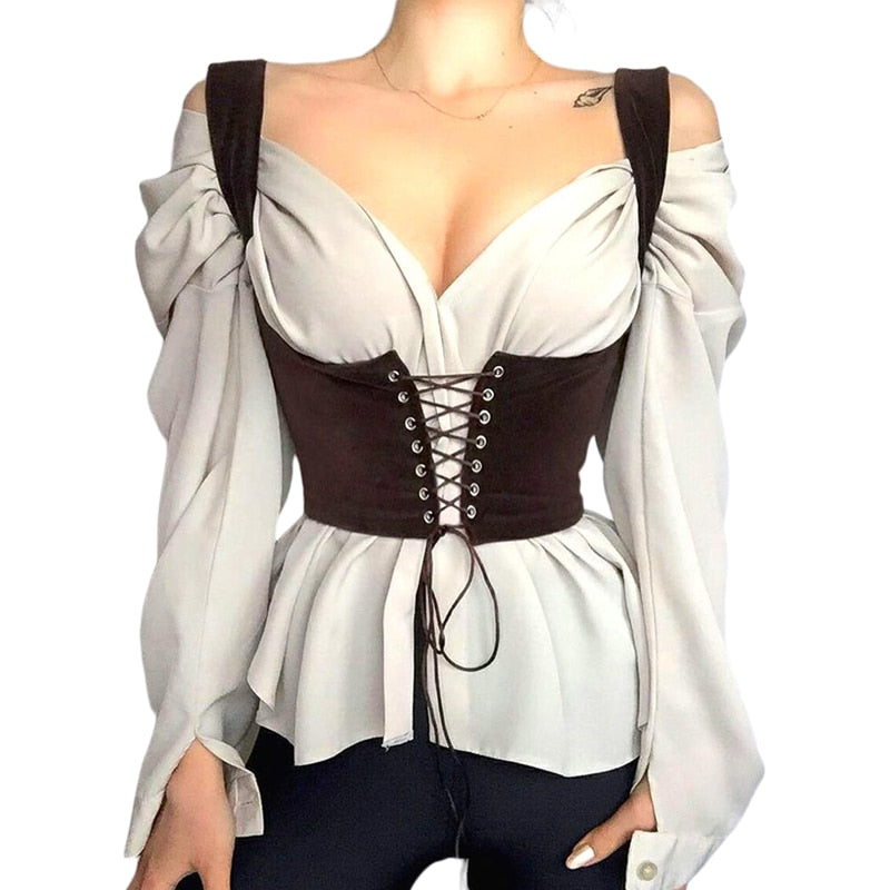 Lace Up Under Boob Corset