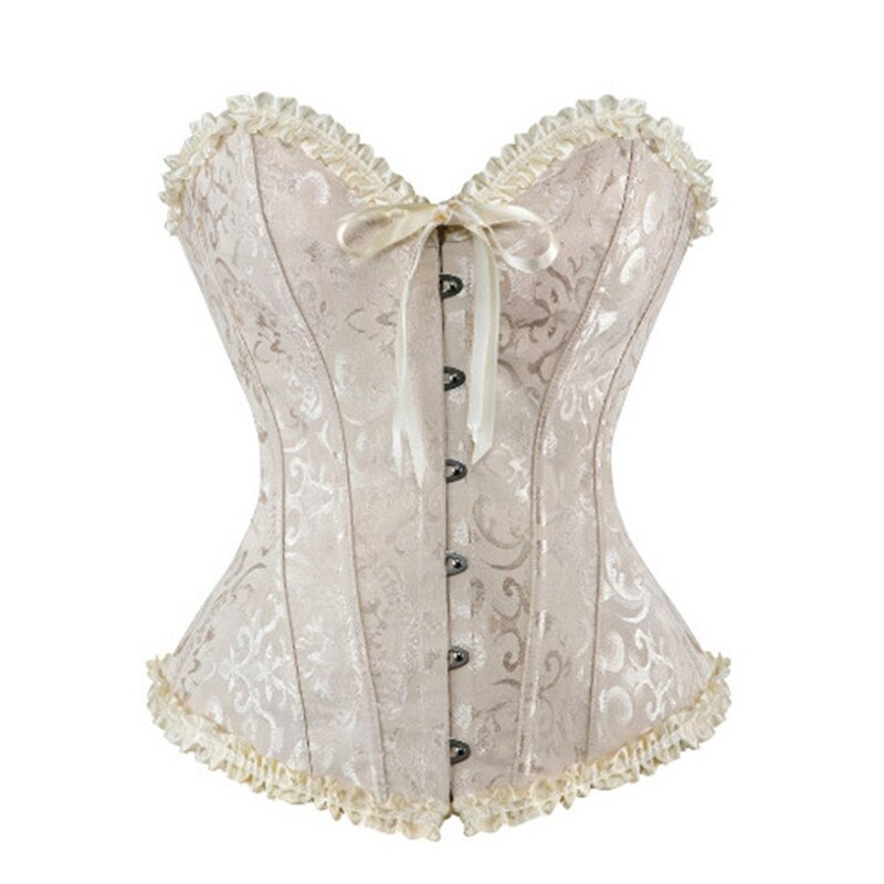 Brocade Print Sateen Corset