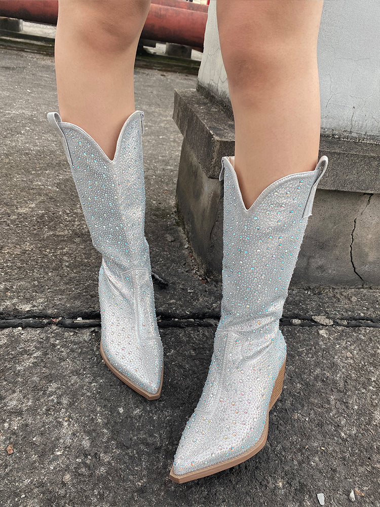 Rhinestone cowboy boots for hot sale sale