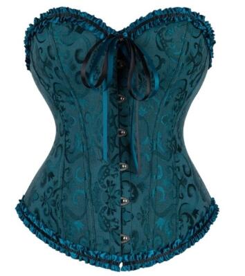 Brocade Print Sateen Corset